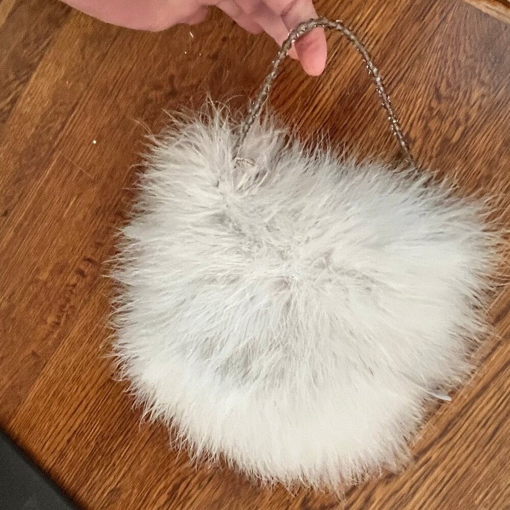 Gorgeous Vintage Delphine Pariente Made in France Feather Purse 1985 - EUC -Rare - Picture 7 of 16